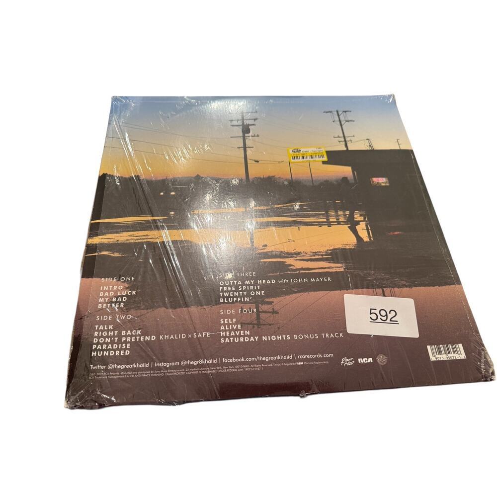 Khalid Free Spirit Translucent Orange 2XLP Vinyl Exclusive Limited Edition - Picture 4 of 4